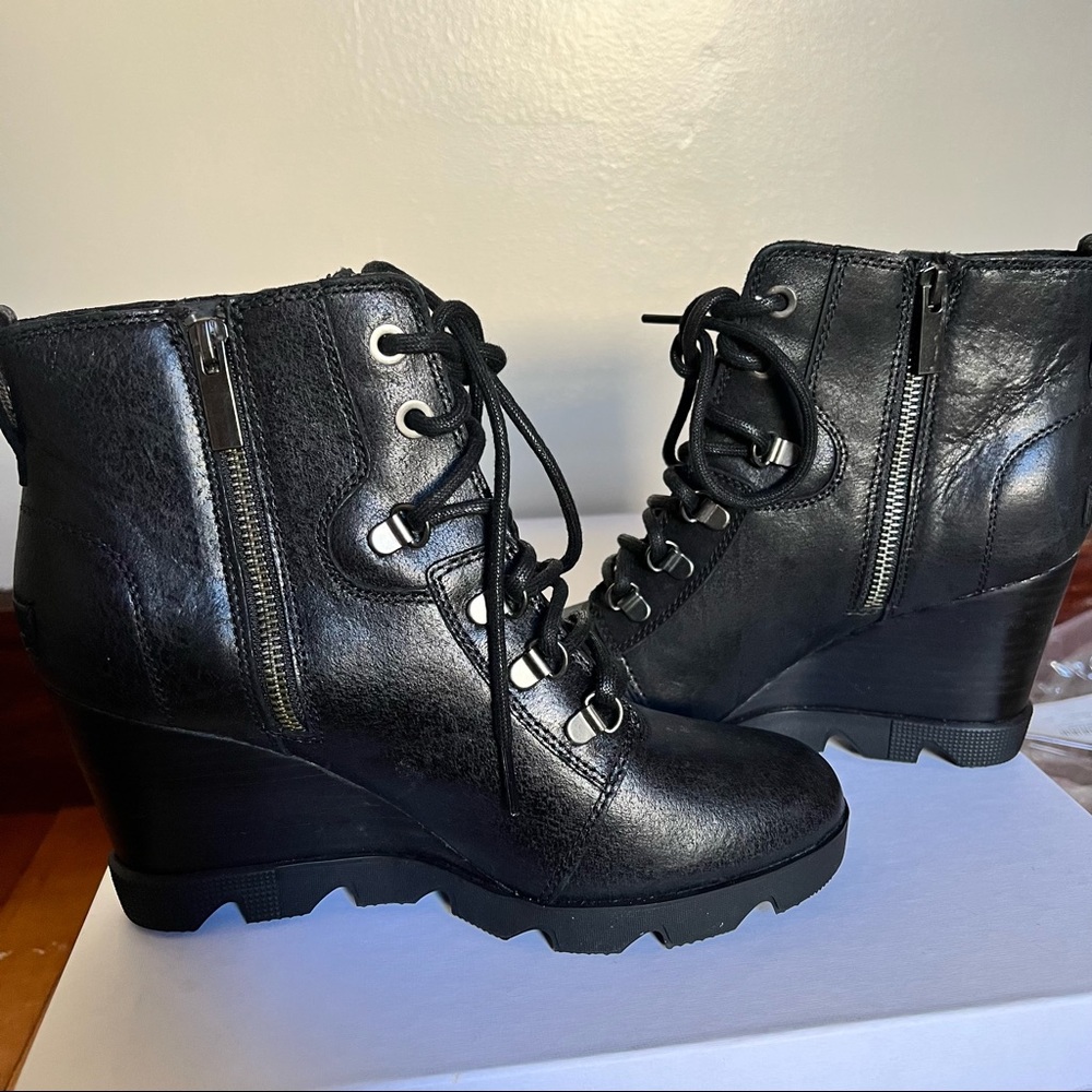 NWT Sorel Joan Uptown Waterproof Leather Ankle Bootie - Picture 13 of 14